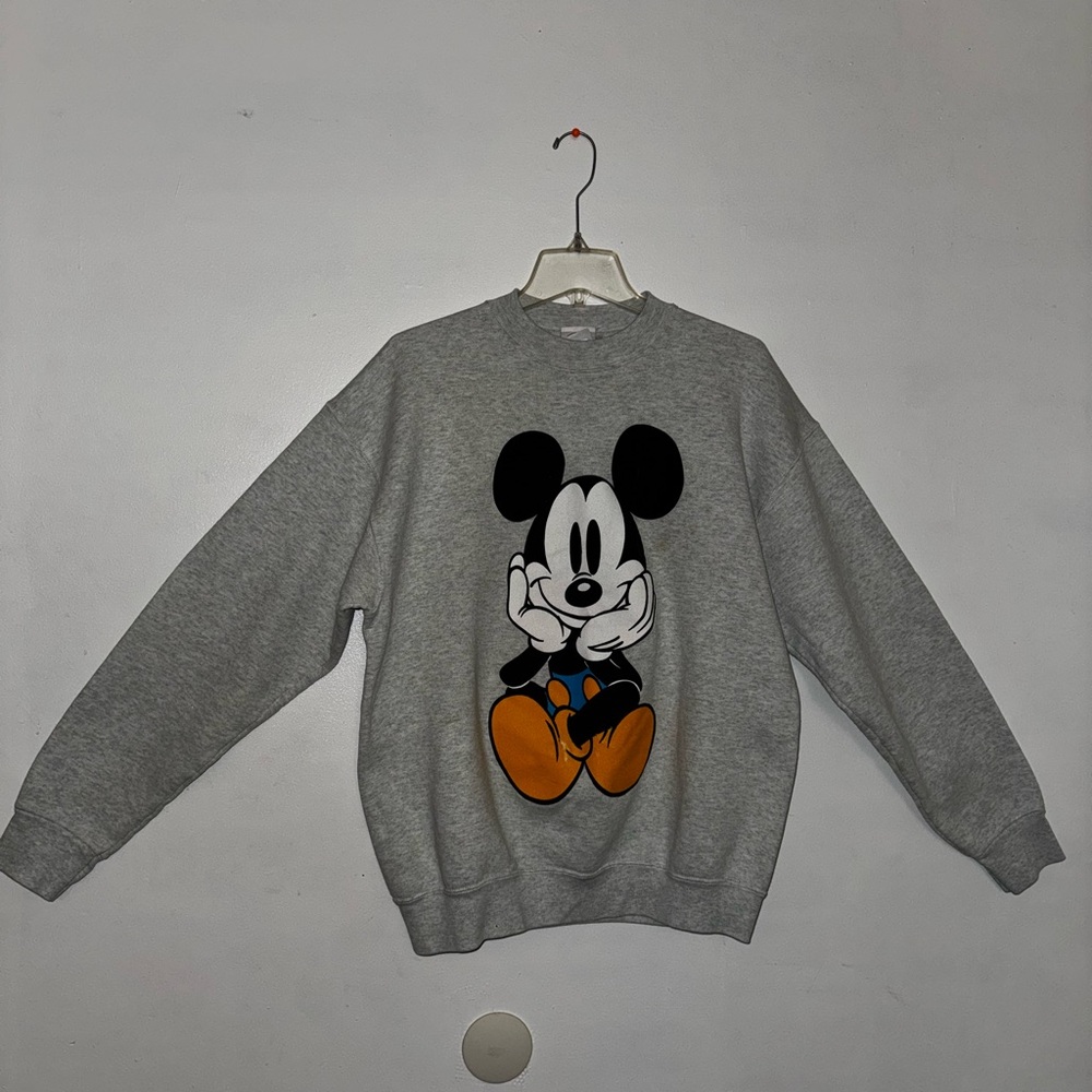 Gray Mickey Mouse Sweater